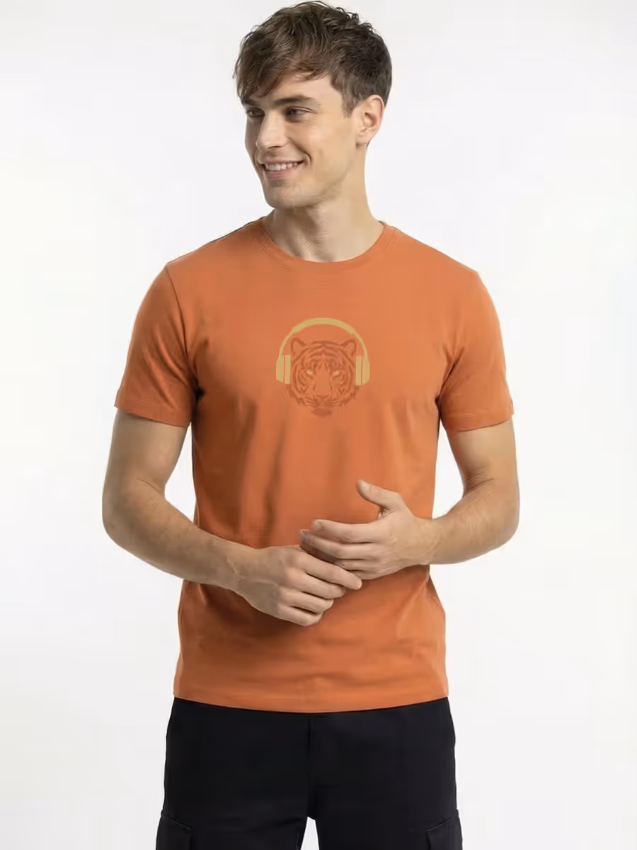 Music Graphic Printed T-Shirt For Men - Half Sleeve