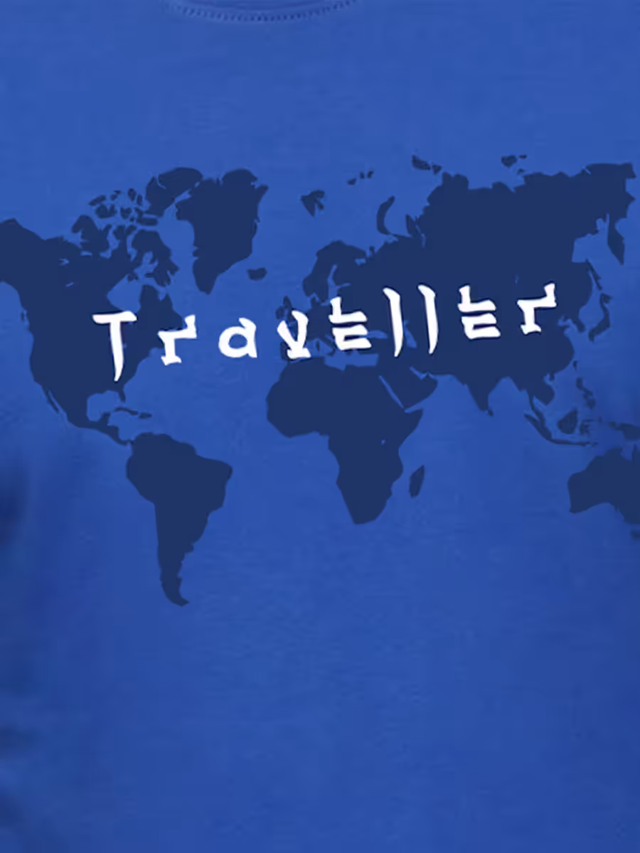 Traveller World T-Shirt For Men - Half Sleeve 2