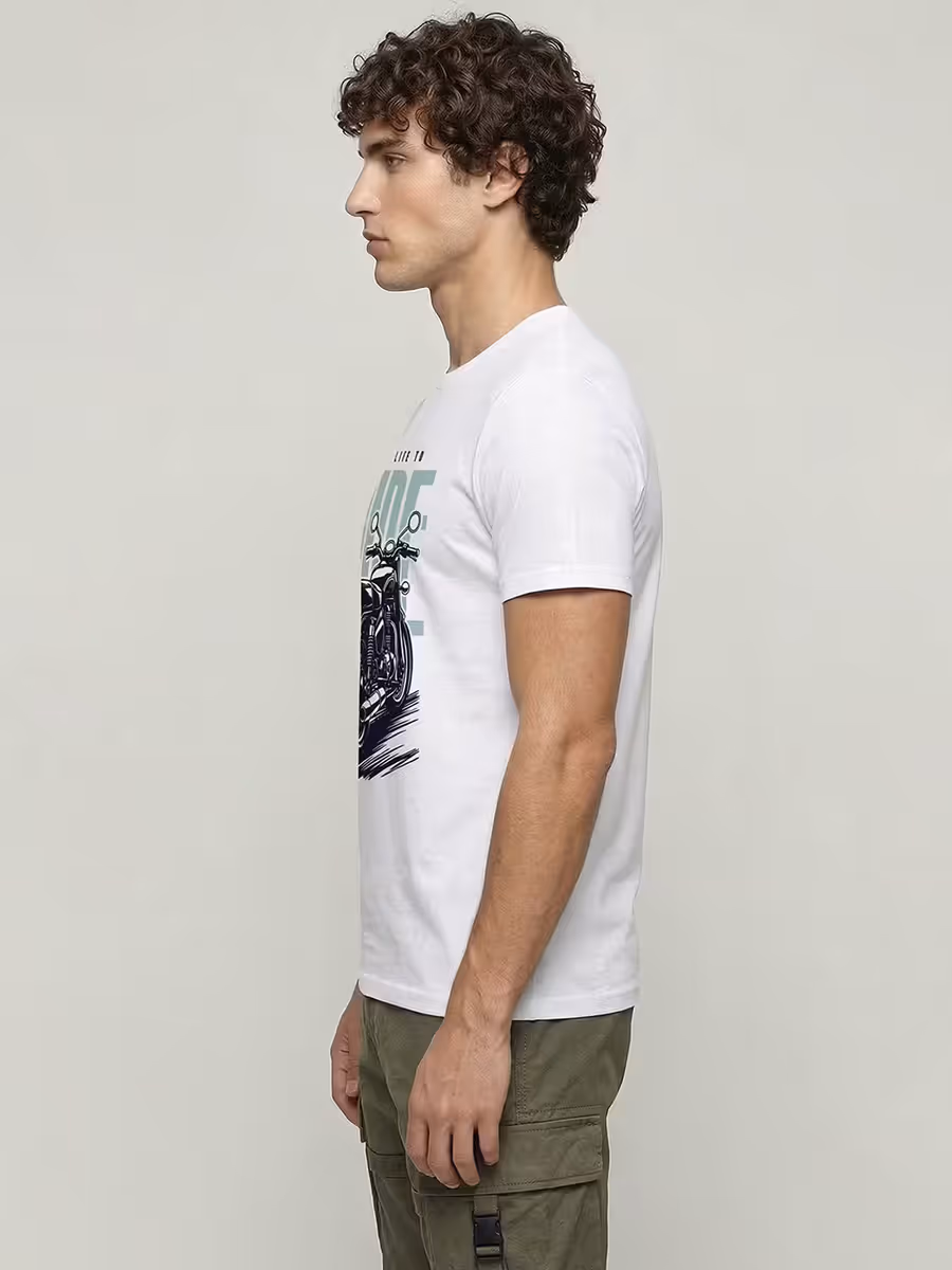 One Life To Ride T-Shirt For Men - Half Sleeve 4