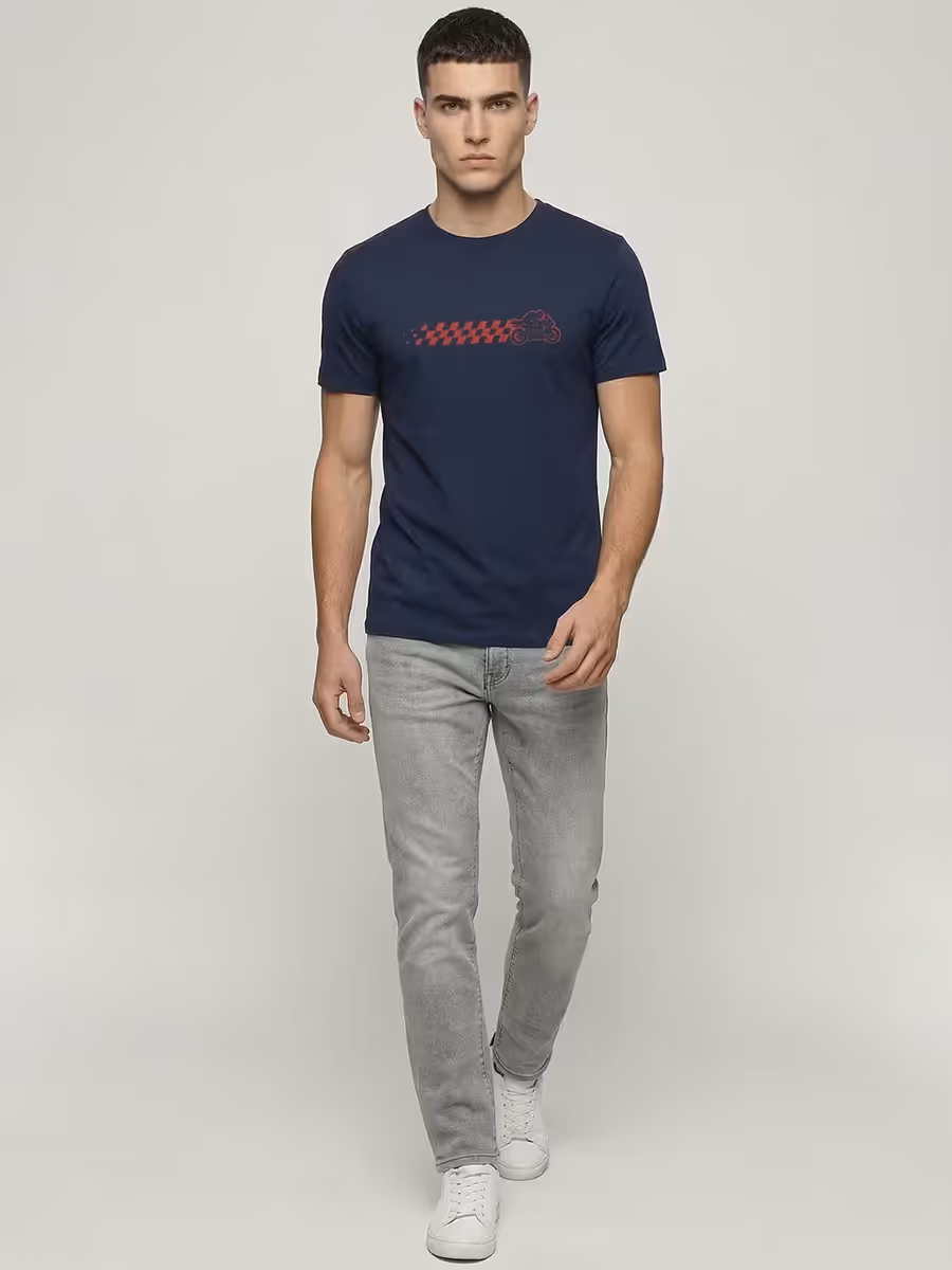 Racing Pulse Motorcycle T-Shirt For Men - Half Sleeve 5