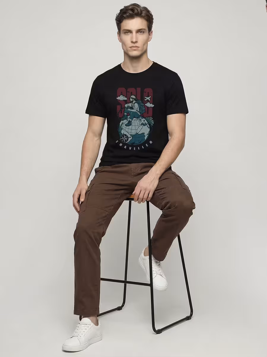 Wanderlust Explorer T-Shirt For Men - Half Sleeve 5