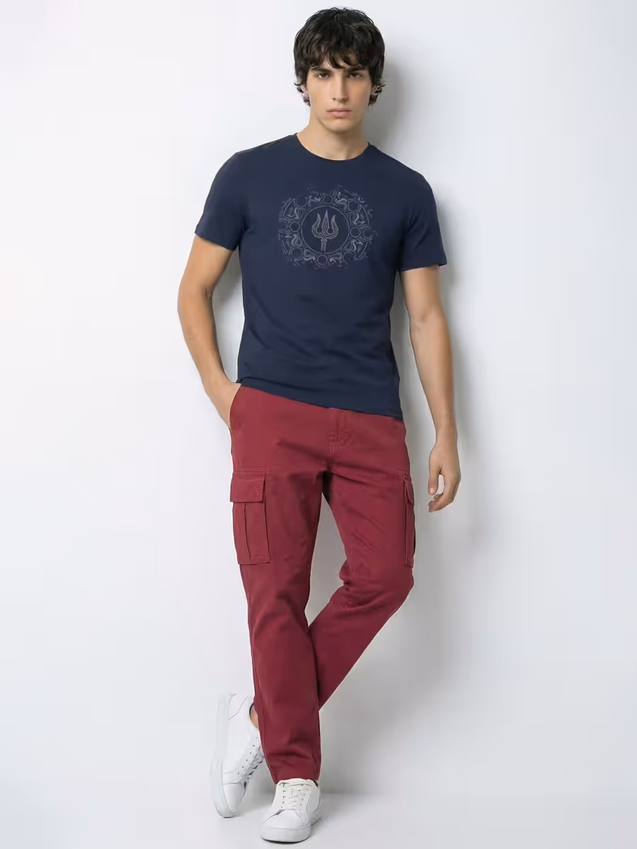 Trishul Om Cosmic Power T-Shirt For Men - Half Sleeve 4