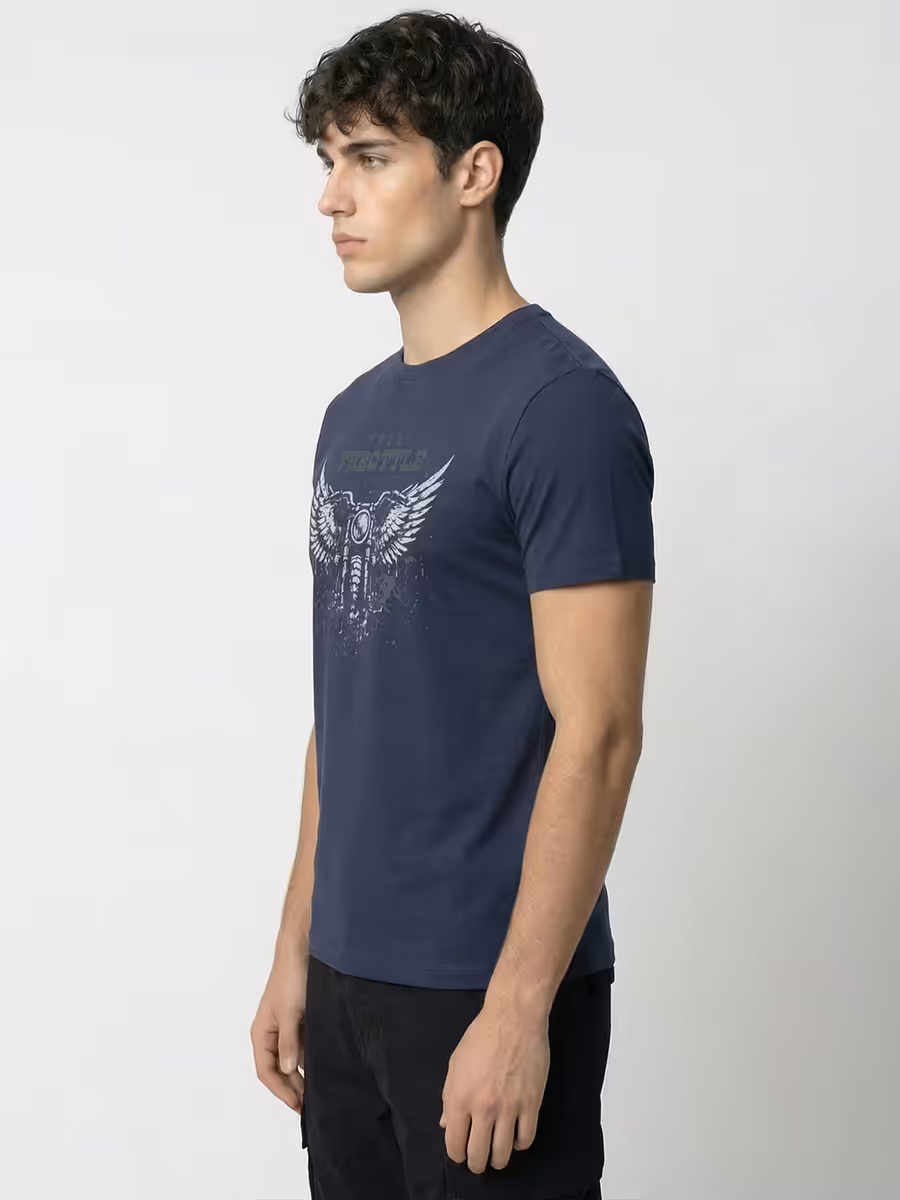 Full Throttle Rider T-Shirt For Men - Half Sleeve 4