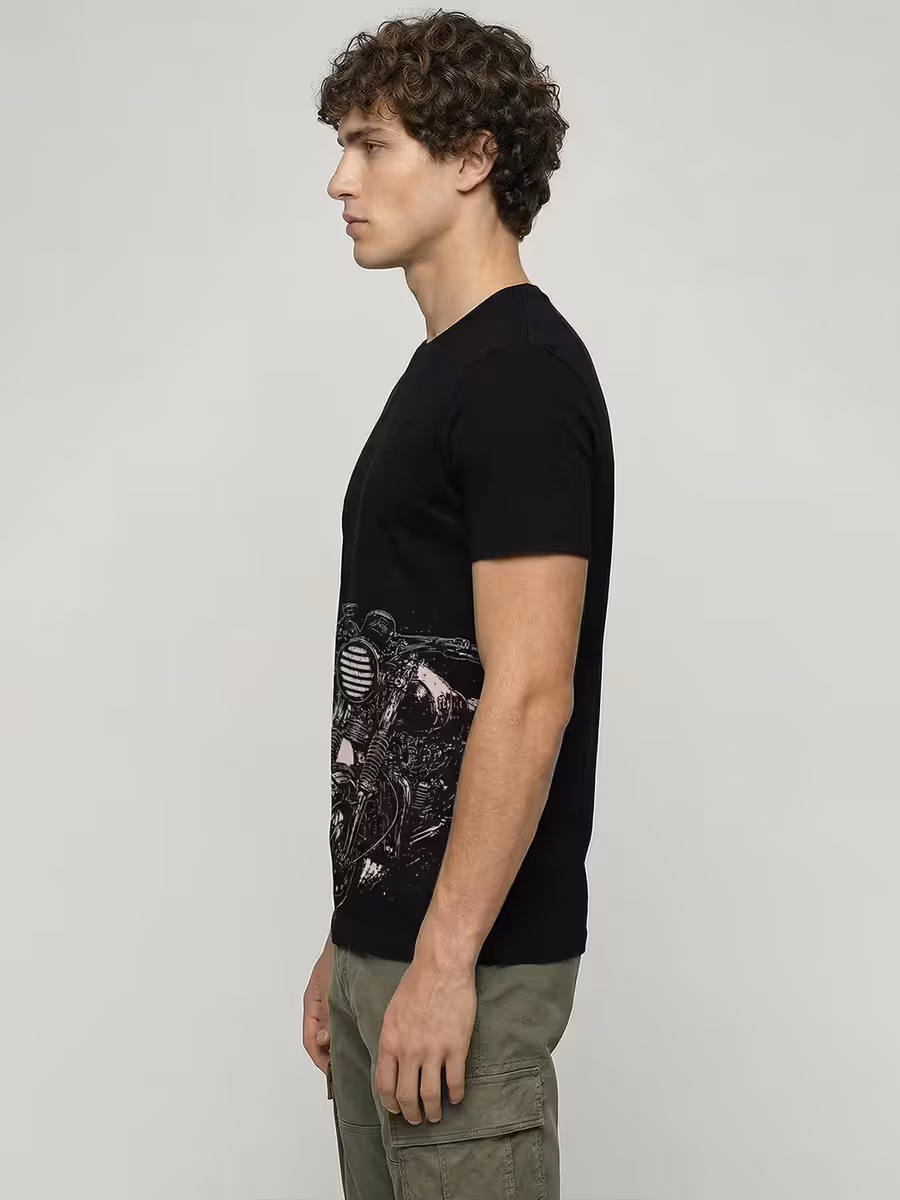 Classic Motorcycle T-Shirt For Men - Half Sleeve 4