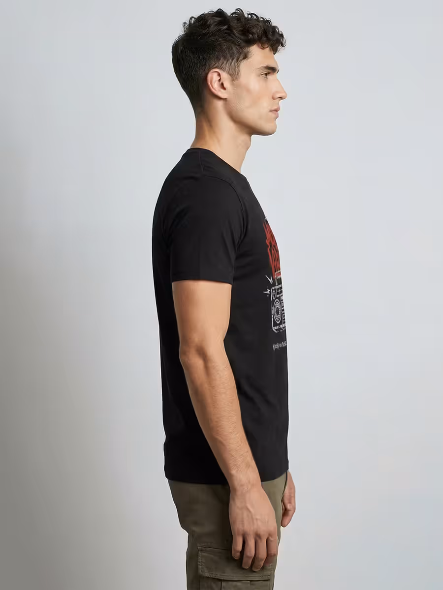 Music Vibes T-Shirt For Men - Half Sleeve 4