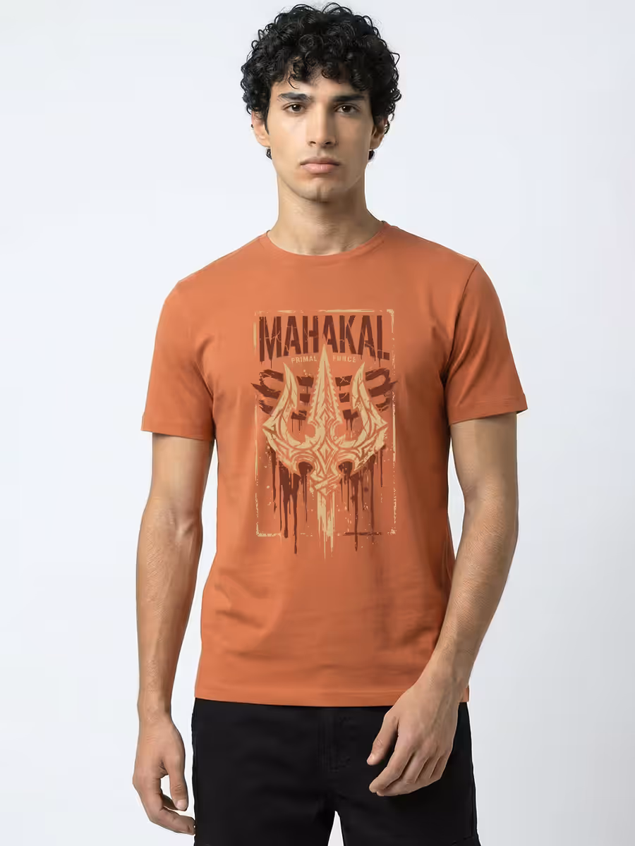 Mahakal Primal Force T-Shirt For Men - Half Sleeve
