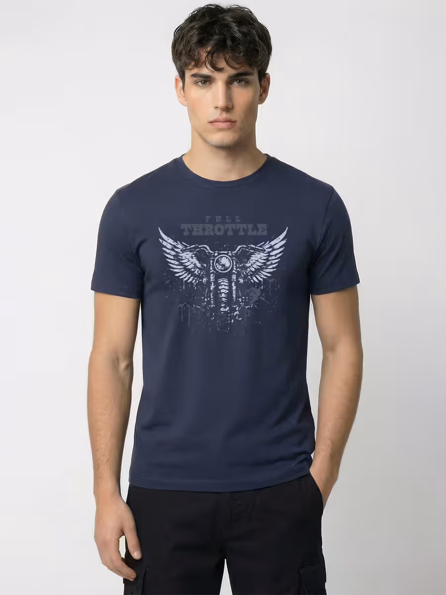 Full Throttle Rider T-Shirt For Men - Half Sleeve