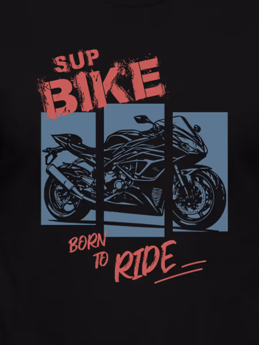 Born to Ride T-Shirt For Men - Half Sleeve 2