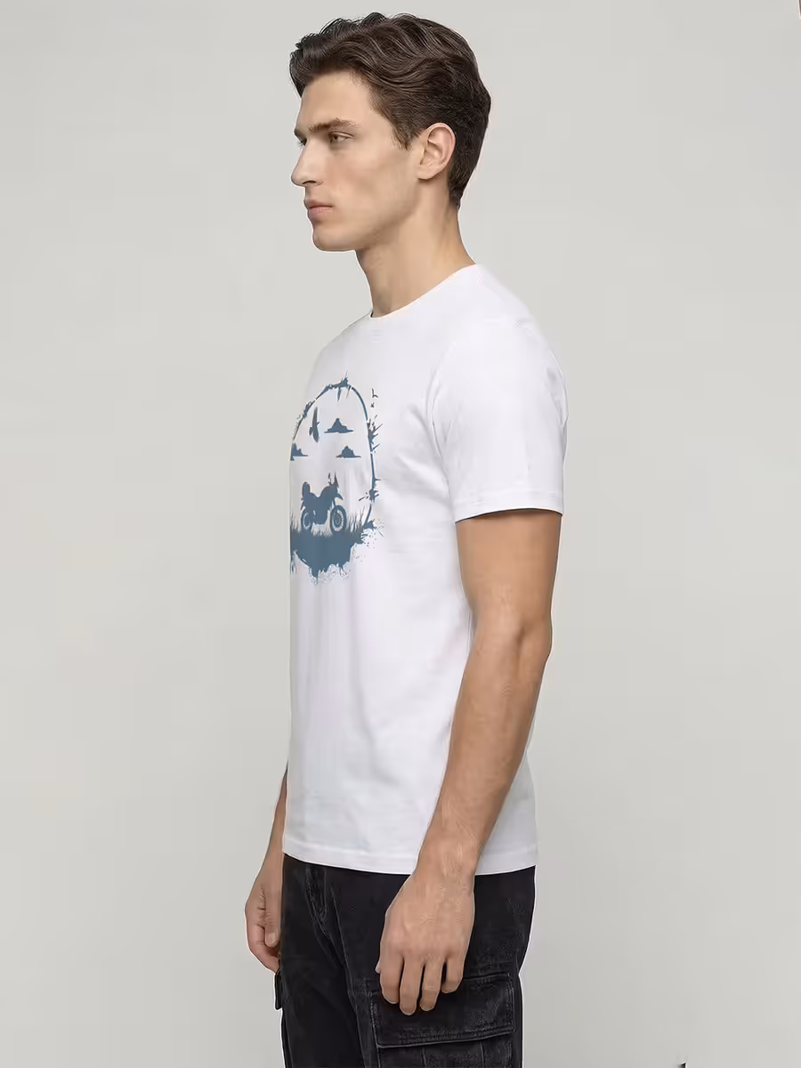 Freedom Rider T-Shirt For Men - Half Sleeve 4