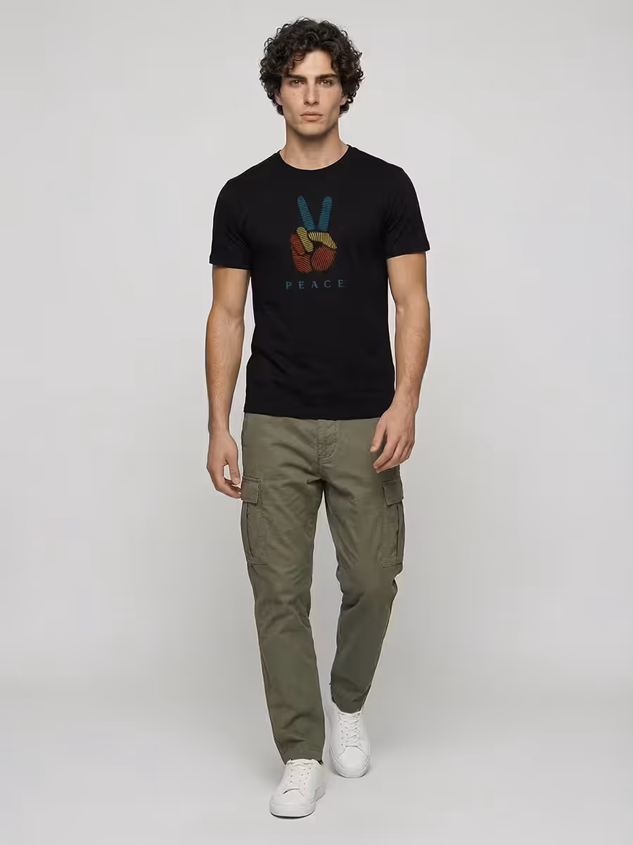 Peace Code T-Shirt For Men - Half Sleeve 5