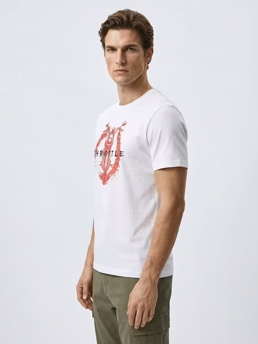 Throttle Rush T-Shirt For Men - Half Sleeve 4