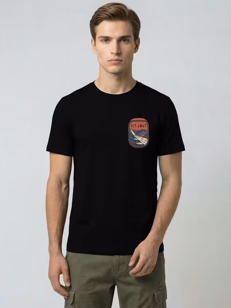 Fly Away T-Shirt For Men - Half Sleeve