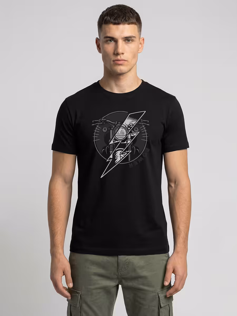 Power Rider T-Shirt For Men - Half Sleeve