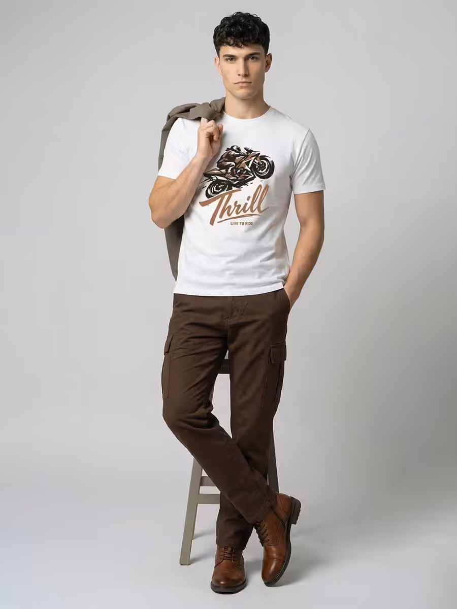 Thrill Seeker T-Shirt For Men - Half Sleeve 5