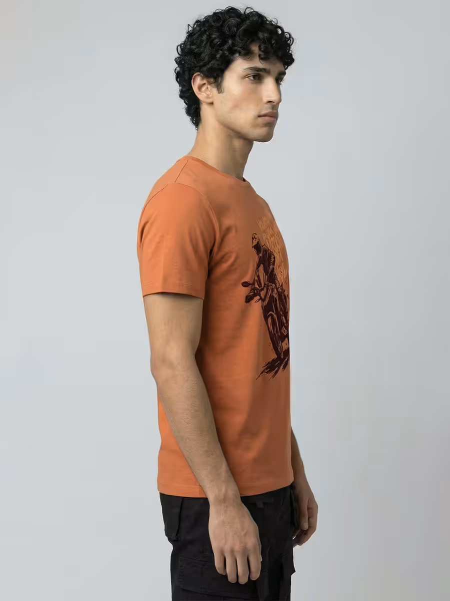 Full Throttle Bike T-Shirt For Men - Half Sleeve 4