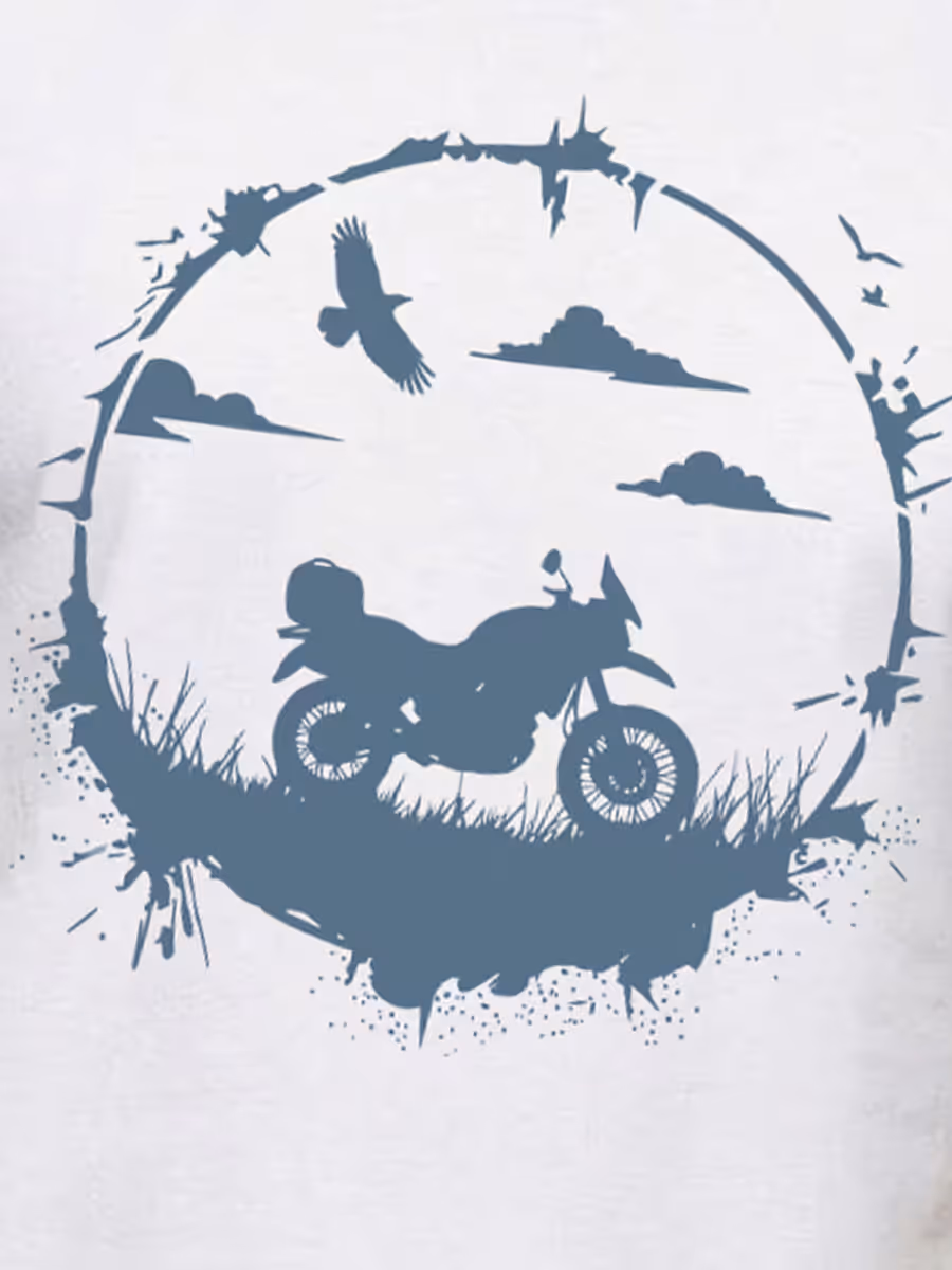 Freedom Rider T-Shirt For Men - Half Sleeve 2